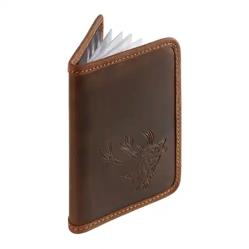 Direktkauf Fritzmann Jagdschein-Etui Hirsch Leder Braun